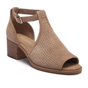 Koolaburra by Ugg Australia Women Ashlyn Leather Open Toe Heels Sandals shoes 9